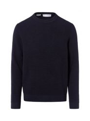 Selected sweter z dzianiny - SLHRoss Mężczyźni Bawełna niebieski, XL. Niebieskie swetry przez głowę męskie Selected, m, bez wzorów, z bawełny, bez kołnierzyka. Za 249.95 zł.