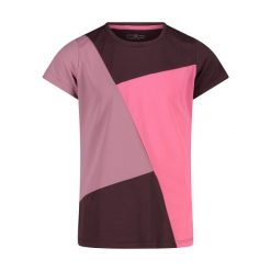 Bawełniany T-shirt dla dziewczynki CMP. Czerwone t-shirty i topy dla dziewczynek CMP, bez wzorów, z bawełny, bez ramiączek. Za 107.00 zł.