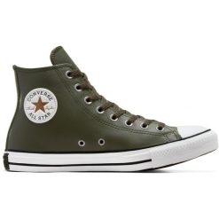 Buty sportowe męskie Converse Chuck Taylor All Star. Zielone buty sportowe męskie Converse, ze skóry ekologicznej, bez zapięcia, na fitness i siłownię. Za 490.00 zł.