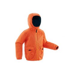 Kurtka SH100 WARM dla dzieci. Czerwone kurtki i płaszcze dla chłopców marki QUECHUA. Za 79.99 zł.