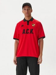 Kappa Koszulka techniczna Authentic Sloan 331Z4PW Czerwony Comfort Fit. Czerwone koszulki sportowe męskie Kappa, m, bez wzorów, z syntetyku, bez kołnierzyka, bez ramiączek, do piłki nożnej. Za 199.99 zł.