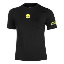 Koszulka tenisowa damska z krótkim rękawem Hydrogen Panther Tech Tee. Czarne t-shirty damskie HYDROGEN, s, bez wzorów, sportowe, bez kołnierzyka. Za 380.00 zł.
