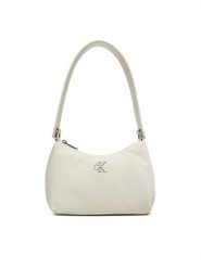 Calvin Klein Jeans Torebka K60K613124 Écru. Torebki do ręki damskie Calvin Klein Jeans, bez wzorów, z jeansu, bez dodatków. Za 219.99 zł.