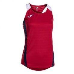 Koszulka treningowa damska Joma Montreal. Czerwone koszulki sportowe damskie Joma, m, bez wzorów, bez kołnierzyka, bez ramiączek, na fitness i siłownię. Za 169.99 zł.