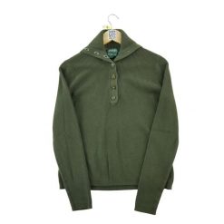 Damski sweter w kolorze khaki. Zielone swetry damskie Ralph Lauren, l, bez wzorów, z jeansu, eleganckie, bez kołnierzyka, bez ramiączek, bez kaptura. Za 76.64 zł.