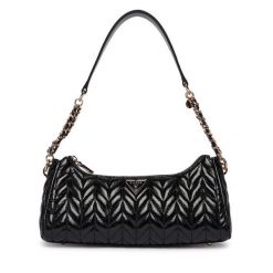 Torebka Guess. Czarne torebki do ręki damskie Guess, z aplikacjami, klasyczne, bez dodatków. Za 659.99 zł.