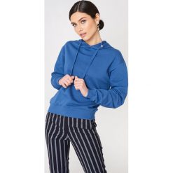 NA-KD Basic Bluza z kapturem basic - Blue. Niebieskie bluzy damskie NA-KD Basic, z bawełny. Za 100.95 zł.