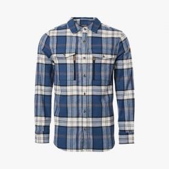 Koszula turystyka męska Swedemount Nordkap Flannel Shirt II oddychająca. Niebieskie koszule męskie SWEDEMOUNT, m, bez wzorów, z tkaniny, casualowe, bez kołnierzyka, bez ramiączek. Za 199.99 zł.