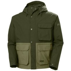 Kurtka wodoodporna Helly Hansen Escape Utility. Zielone kurtki męskie Helly Hansen, m, bez wzorów, bez kaptura. W wyprzedaży za 750.50 zł.