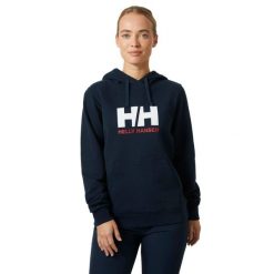 Bluza Damska Helly Hansen Logo 2.0. Niebieskie bluzy damskie Helly Hansen, s, bez wzorów, z bawełny, z kapturem. Za 330.75 zł.