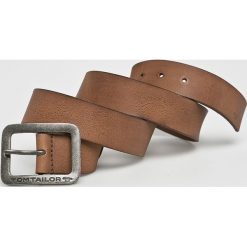 Tom Tailor Denim - Pasek skórzany. Brązowe paski damskie Tom Tailor Denim, w paski, z denimu. W wyprzedaży za 79.90 zł.