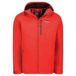 Kurtka softshell męska Geographical Norway TAKITO RED DB MEN 009, czerwona. Czerwone kurtki sportowe męskie Geographical Norway, na jesień, l, bez wzorów, z elastanu, trekkingowe. Za 179.00 zł.