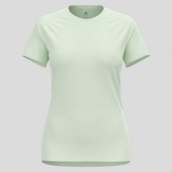 Koszulka do biegania damska Odlo X-Alp PW 115 T-Shirt Crew Neck S/S. Zielone koszulki sportowe damskie Odlo, s, bez wzorów, sportowe, bez kołnierzyka. Za 266.99 zł.