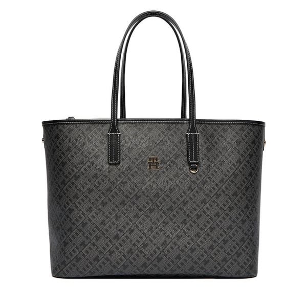 Torebka Tommy Hilfiger. Czarne torebki do ręki damskie Tommy Hilfiger, bez wzorów, bez dodatków. Za 899.99 zł.
