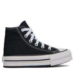Trampki Converse. Czarne półbuty dziewczęce Converse, bez wzorów, retro, bez zapięcia. Za 169.99 zł.