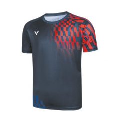 Koszulka treningowa męska Victor 202466. Niebieskie koszulki sportowe męskie Victor, l, bez wzorów, bez kołnierzyka, bez ramiączek. Za 264.00 zł.