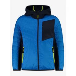 Kurtka chłopięca CMP Solara. Niebieskie bluzy dla chłopców CMP, bez wzorów, bez ramiączek, bez kaptura. Za 240.99 zł.