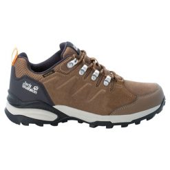 Buty trekkingowe damskie Jack Wolfskin Refugio Texapore Low. Brązowe obuwie sportowe damskie Jack Wolfskin, trekkingowe. Za 564.00 zł.