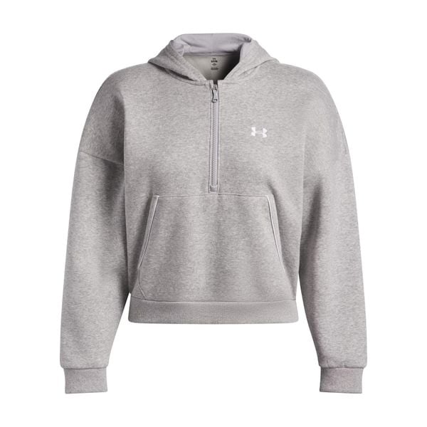 Bluza damska z kapturem Under Armour Rival Piped. Szare bluzy sportowe damskie Under Armour, bez wzorów, na fitness i siłownię. Za 312.50 zł.