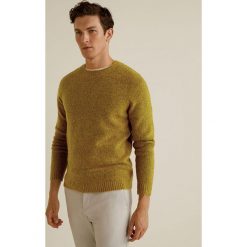 Mango Man - Sweter Bulky. Brązowe swetry przez głowę męskie Mango Man, z dzianiny, z okrągłym kołnierzem. Za 199.90 zł.