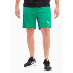 Spodenki Puma teamRISE zielone. Białe krótkie spodenki sportowe męskie Puma, m, bez wzorów, do piłki nożnej. Za 92.94 zł.