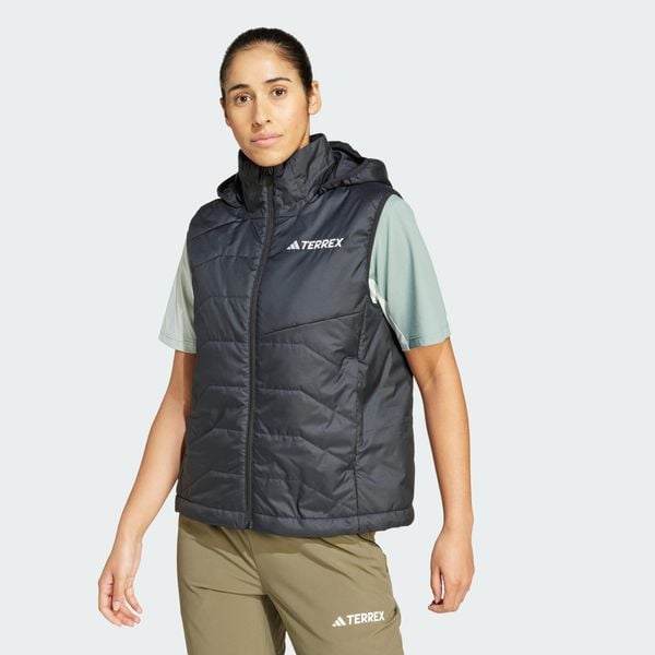 Bezrękawnik Terrex Multi Climawarm Insulated Hooded. Czarne kurtki damskie Adidas, xs, bez wzorów, z puchu, bez kaptura. Za 549.00 zł.