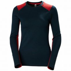 Bluza damska Helly Hansen lifa merino midweight crew. Niebieskie bluzy damskie Helly Hansen, xs, bez wzorów, bez kaptura. Za 422.00 zł.