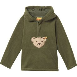 Blzua w kolorze khaki. Brązowe bluzy dla niemowląt Steiff, z aplikacjami, bez ramiączek, bez kaptura. W wyprzedaży za 68.95 zł.