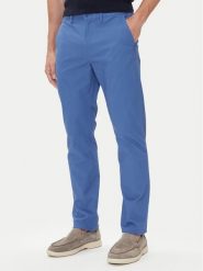 Tommy Hilfiger Chinosy Denton Essential MW0MW40262 Niebieski Straight Fit. Niebieskie eleganckie spodnie męskie Tommy Hilfiger, m, bez wzorów, z bawełny. Za 339.99 zł.