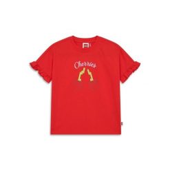 Koszulka Dziewczęca LEGO Tuna205 Czerwona. Czerwone bluzki dla dziewczynek LEGO, bez wzorów, bez kołnierzyka, bez ramiączek. Za 89.99 zł.