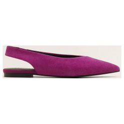 Mango - Baleriny Romy1. Czerwone baleriny damskie Mango, z materiału. Za 199.90 zł.