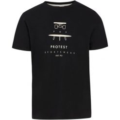 T-Shirt męski PROTEST PRTAndros. Czarne t-shirty męskie Protest, l, bez wzorów, bez kołnierzyka. Za 115.21 zł.