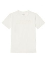 Guess T-Shirt L5RI37 J1311 Biały Regular Fit. Białe t-shirty dla chłopców Guess, z aplikacjami, z bawełny, bez ramiączek. Za 69.99 zł.