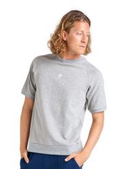 Bluza miękki z bawełna na co dzień na siłownię. Szare bluzy męskie LEONE 1947 APPAREL, m, bez wzorów, z bawełny, bez kaptura. Za 63.11 zł.