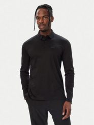 BOSS Polo Pirol 50544335 Czarny Regular Fit. Czarne koszulki polo męskie Boss, m, bez wzorów, z bawełny, bez ramiączek. Za 449.99 zł.