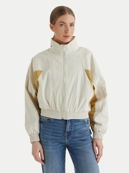 Calvin Klein Jeans Kurtka bomber LV047F506G Beżowy Regular Fit. Brązowe kurtki damskie Calvin Klein Jeans, s, bez wzorów, z jeansu, bez kaptura. Za 649.99 zł.