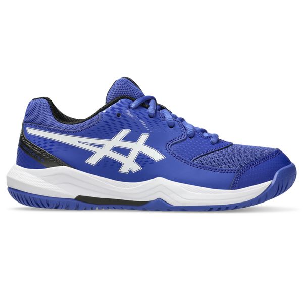 Buty do tenisa Asics Gel-dedicate 8 Gs. Białe obuwie sportowe damskie Asics, bez wzorów, z syntetyku, tenisowe. Za 274.50 zł.