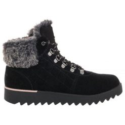 Skechers Damskie Buty Trekkingowe Bobs Mountain Kiss Czarne Zamsz 35,5. Czarne obuwie sportowe damskie Skechers, bez wzorów, z zamszu, trekkingowe, Skechers Sport. Za 314.99 zł.
