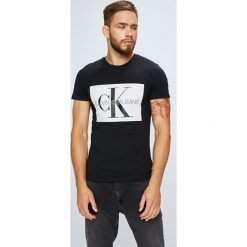 Calvin Klein Jeans - T-shirt/polo J30J307843. Szare koszulki polo męskie Calvin Klein Jeans, z nadrukiem, z bawełny. Za 199.90 zł.