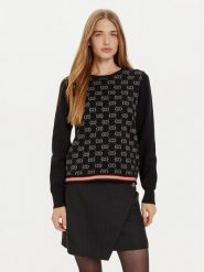Liu Jo Sport Sweter TF4228 MS63L Czarny Regular Fit. Czarne swetry damskie Liu Jo Sport, l, bez wzorów, z syntetyku, sportowe, bez kołnierzyka, bez ramiączek, bez kaptura. Za 499.99 zł.