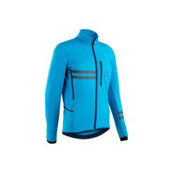 Kurtka zimowa na rower RC500 męska. Czarne kurtki męskie TRIBAN, na zimę, m, bez wzorów, z elastanu, bez kaptura. Za 309.99 zł.