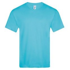 Męska Koszulka Victory Z Dekoltem W Szpic. Fioletowe koszulki sportowe męskie SOL'S, m, bez wzorów, bez kołnierzyka, bez ramiączek, trekkingowe. Za 42.99 zł.