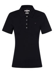 Tommy Hilfiger koszulka polo Kobiety Bawełna niebieski, XL. Niebieskie koszulki sportowe damskie Tommy Hilfiger, xl, bez wzorów, z bawełny, bez kołnierzyka, bez ramiączek. Za 349.95 zł.