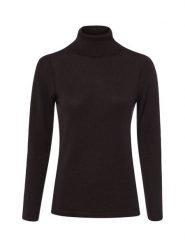 Brookshire bluzka z golfem Kobiety Wełna merino brązowy, M. Brązowe bluzki damskie brookshire, m, bez wzorów, z wełny, bez kołnierzyka, bez ramiączek. Za 249.95 zł.