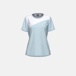 TIE-BREAK Damska Koszulka Tenisowa. Niebieskie koszulki sportowe damskie Head, bez wzorów, sportowe, z asymetrycznym kołnierzem. Za 260.00 zł.