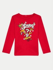 Guess Bluzka I4YI02 K8HM4 Czerwony Regular Fit. Czerwone t-shirty dla chłopców Guess, z aplikacjami, z bawełny, bez ramiączek. Za 59.99 zł.