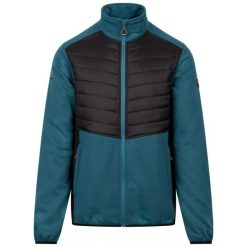 Męska Kurtka Hybrydowa Hanlonton Fleece AT200. Niebieskie kurtki męskie Trespass, na zimę, m, bez wzorów, trekkingowe. Za 269.99 zł.