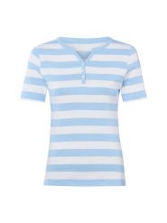 Brookshire Koszulka Kobiety Bawełna niebieski|biały, L. Białe t-shirty damskie brookshire, l, bez wzorów, z bawełny, bez kołnierzyka. Za 79.95 zł.
