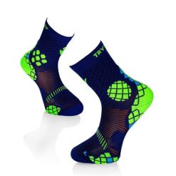 Niebiesko-żółte skarpetki kompresyjne do biegania. Niebieskie skarpety damskie TRY TO FLY, bez wzorów. W wyprzedaży za 67.34 zł.