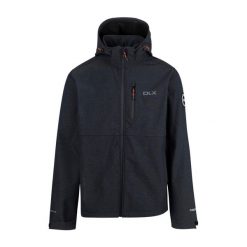 Męska Kurtka Soft Shell Justin DLX Marl. Czerwone kurtki męskie Trespass, m, bez wzorów, z softshellu, trekkingowe. Za 394.99 zł.